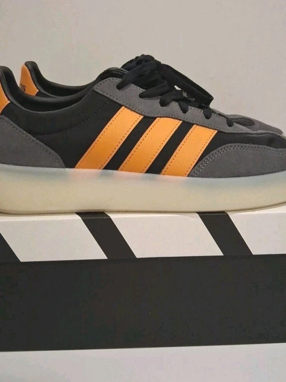 Adidas Barreda Decode Mens Sz 12 Tennis Sneakers Black Focus Orange NEW